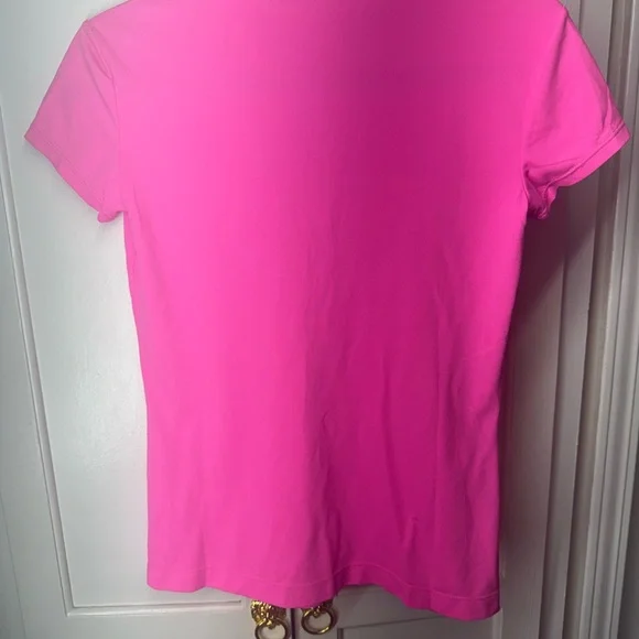Lilly Pulitzer Vibrant Pink Ruffled Tee - Picture 4 of 5